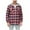 Pink, variant on Men's Flannel Hoodie Shirts Casual Button Down Plaid Shirt Jackets for Men Long Sleeve Drawstring Hooded with Pockets (XL, Green)