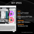 thumbnail image 2 of Thermaltake Gaming Desktop PC NE i1460TGS-V170S Intel Core i7-14700F 32GB DDR5 1TB SSD GeForce RTX 5060 Ti, 2 of 7
