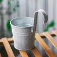 thumbnail image 4 of Pay Attention To The Throw Count, The Packaging Size Is 15x15x8cm Retro Distressed Iron Flower Bucket Flower Holder With Detachable Hook 2pcs Has Holes At The Bottom, 4 of 8