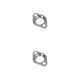 thumbnail image 4 of Kenally Carburetor Manifold Rhombic Stainless Steel Intake Spacer Gasket Wear-resistant O-ring Exhaust Pipe Professional Kit Gasket 2piezas, 4 of 6