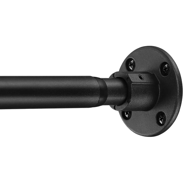 Closet Rod,29-64 Inch Space Saving Closet Rod Extender Hanging,Black Adjustable Clothes Hanging Bar, Stainless Steel Closet Garment Organizer Rack,Bathroom,Windows