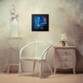 thumbnail image 4 of Loreth, Lanie 12x12 Black Modern Framed Museum Art Print Titled - Blue Retro, 4 of 5