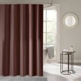 thumbnail image 5 of Cortinas de baño, Cortina de baño Moderna Minimalista Gris marrón, Tela Impermeable con 12 Ganchos Cortina de Ducha de poliéster Engrosado de 70x70 Pulgadas, 5 of 5
