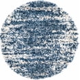 thumbnail image 2 of Rugs.com Serenity Shag Collection Rug – 3 Ft Round Blue Shag Rug Perfect For Kitchens, Dining Rooms, 2 of 6