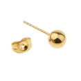 thumbnail image 3 of Pendientes Sunnimix Perno de Bolas 2-6mm Acero inoxidable Oro 5 Pares, 3 of 6