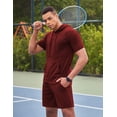 thumbnail image 2 of COOFANDY Men's Hoodie Short Sets 2 Piece Short Sleeve Hooded T Shirts and Shorts Fashion Casual Tracksuit Summer Outfits, 2 of 6