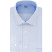 Chaps Mens Dress Shirt Regular Fit Stretch Collar Stripe