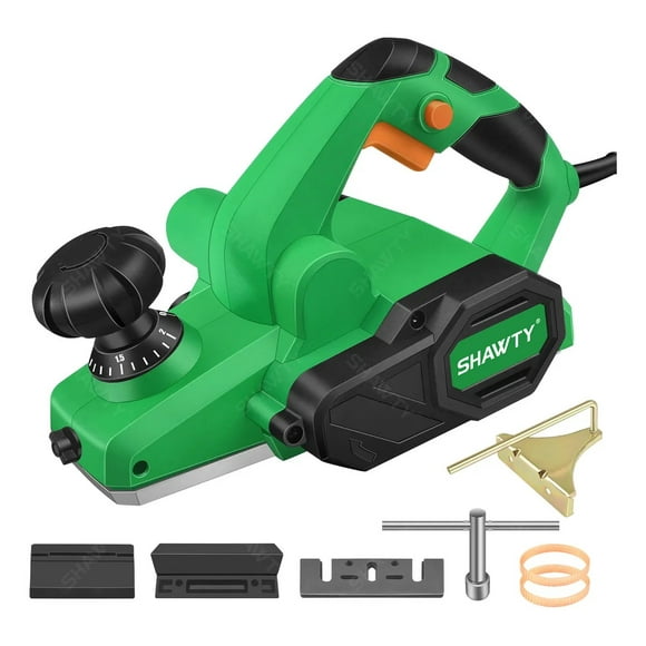 Cepillo Eléctrico para Madera 3-1/4" 82mm Profesional SHAWTY 900W, 18000 RPM Cepillo Para Madera de mano Profesional Herramientas Carpinteria DIY para tablones, troncos, madera