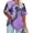 3971-Purple Tie Dye, variant on CASSIE LIZ Plus Size Tops 3X Summer Round Neck Womens Shirts Camo Fashion Short Sleeve Tee Loose Fit Tunics Spring Oversized Blouses Casual Pullovers 3XL 22W 24W