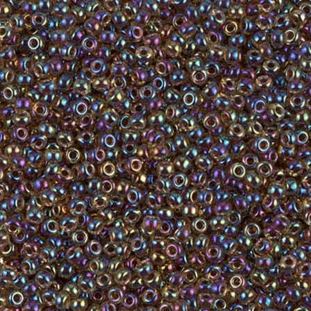 Fuchsia Lined Yellow AB Miyuki Seed Beads 11/0 11-9357-TB