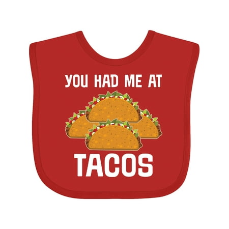 

Inktastic You Had Me At Tacos Boys or Girls Baby Bib