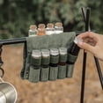 thumbnail image 2 of Bolsa de almacenamiento portátil para de , organizador de lona, 9 orificios separados para al aire libre, pesca en , militar 1 Macarena Tarros de especias para condimentos de barbacoa, 2 of 7