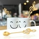thumbnail image 5 of Cuchara de postre de acero inoxidable con notas musicales para café (dorada), 5 of 9