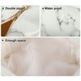thumbnail image 3 of Unique Bargains Floral Makeup Bag Zipper Flower Cosmetic Pouch White, 3 of 7