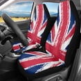thumbnail image 2 of Xoenoiee Retro Union Jack Flag Pattern Car Seat Covers 2 Piece Front Seats Protector Automotive Seat Cushion Cover Universal Fit SUV Sedan Vans Trucks, 2 of 6