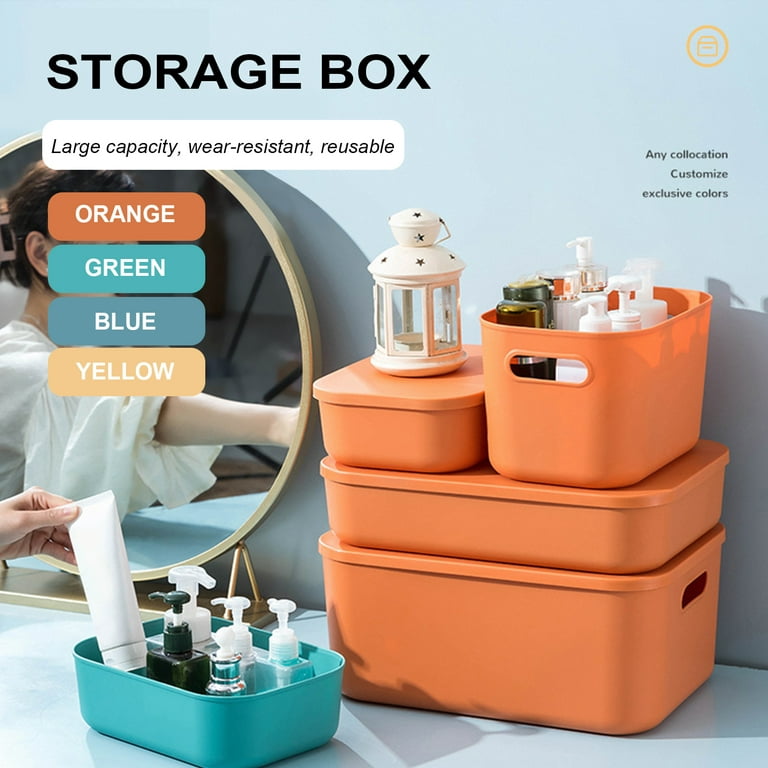 Snack Organizing Containers Plastic Sundries Storage Box Organizer with  Lids in Different Sizes/Shapes/Colors Free Collocations