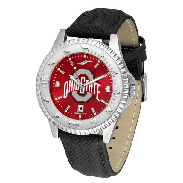 SUNTIME Ohio State Buckeyes Concurrent Ano Chrome Montre pour Hommes