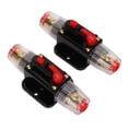 thumbnail image 3 of 12-24V Inline Circuit Breaker With Manual Reset Fuse Holder For Car Boat Audio System, 3 of 8