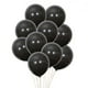 thumbnail image 1 of FELTECHELECTR 20 globos redondos negros de 10 pulgadas, de látex de color sólido mate, para cumpleaños, bodas, fiestas de Halloween y bares., 1 of 3