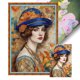 thumbnail image 1 of Kit Punto Cruz Vintage para Mujer Hilo Algodón Ecológico Bordado 11CT 50x75cm, 1 of 9