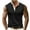 Black, variant on Wyobmus Mens Sleeveless Shirts Casual Button Up Henley Shirts Solid Color Gym Stand Collar Cut Off Beach Summer Tee S-3X Black