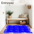 thumbnail image 3 of ODIKA 2'x3' Machine Washable Non-Slip Area Rug, Vivid Sports With Stylized Lettering and Energetic High Traffic Rug, Blue, 676389, 3 of 7