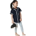 thumbnail image 3 of Ma Croix Kids Baseball Jersey Button Down Short Sleeve Unisex Youth Athletic Sportswear Uniform, 3 of 6