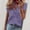 Purple, variant on ALLLIST V-Neck Tops for Women Short Sleeve Plus Size Blouses Summer Ruffle Solid Pink Shirts Clothing for Women