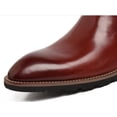 thumbnail image 4 of Botas altas para hombre, botas Martin de invierno, botas Chelsea con hebilla de cuero de vaca para hombre, botines con punta estrecha para hombre, 4 of 5