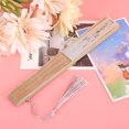thumbnail image 2 of Bamboo Exquisite Handheld Folding Hand Fan, Fan, For Hot Day Summer Type 2, 2 of 8