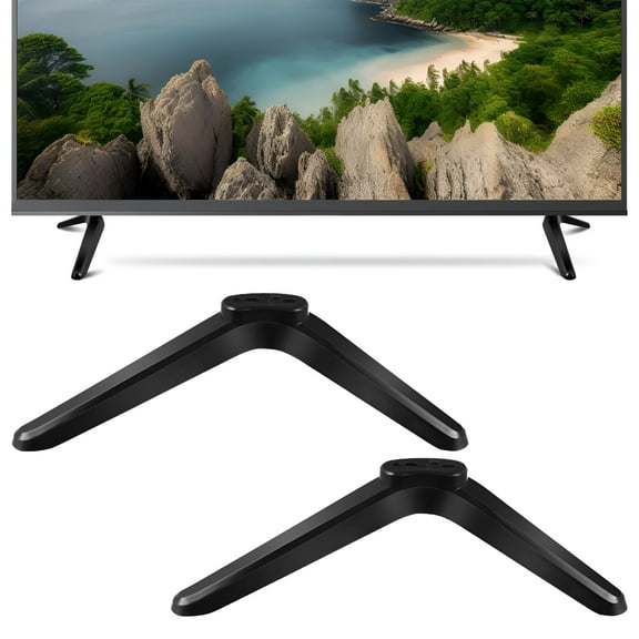 LAMIRO Universal Table Top TV Stand Base Replacement Legs,Black
