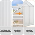 thumbnail image 4 of Dextrus 12x6FT Aluminum Frame Spacious Polycarbonate Greenhouse Sliding Doors for Outdoor Gardening, 4 of 10