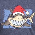 thumbnail image 3 of CafePress - Christmas Shark T Shirt - Mens Tri-blend T-Shirt, 3 of 4