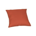 thumbnail image 2 of Casual Cushion Solid Sunbrella Fabric 1-Piece Indoor/Outdoor Square Throw Pillow, 18"W x 18"L, Canvas Brick, 2 of 5