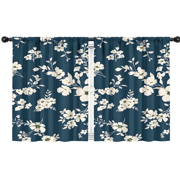 Blackout Kids Curtains,Pioneer Flower Floral Print Pattern Childrens Insulated Curtains Set Of 2,Bedroom Essentials,Toddler Room Decor 42"x54"