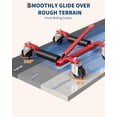 thumbnail image 1 of BeesClover Ensemble de 2 Roulettes Mécaniques pour Voiture – Patins de Positionnement de Véhicule Robustes 6000 Lb avec Roues de 12 Pouces et Pédale à Cliquet pour Réparation de Pneus et Déménagement Auto, 1 of 7