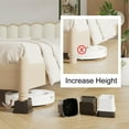 thumbnail image 4 of Maenizi Bed Risers 3 Inch Heavy Duty 9 Pack L-shaped Bed Furniture Elevators 1,500 lbs Lifts Up Riser for Sofa and Table, Black, 4 of 7