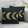 thumbnail image 3 of Acheng Abstract Gold Sun Sunrise Sunshine Moon Phase Decorative Throw Pillow Covers,Bohemia Pillow Cases Cushion for Bohemian Home Bedroom Girls Room,Boho Gifts for Women Girls Set of 2 18x18in, 3 of 7