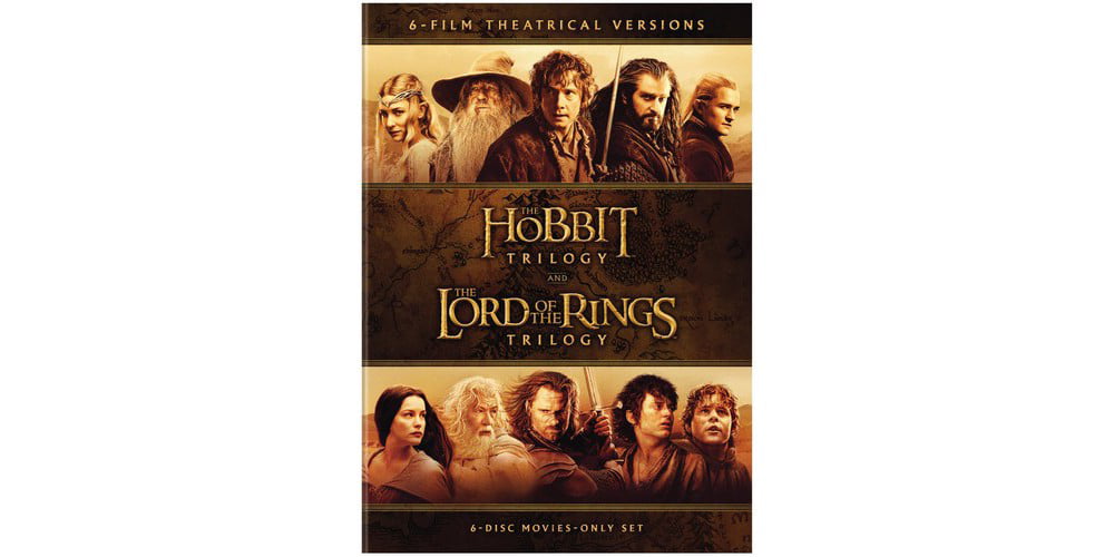 Speel meer Titicaca boter The Hobbit Trilogy / The Lord of the Rings Trilogy: 6-Film Theatrical  Versions (DVD) - Walmart.com