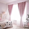 thumbnail image 3 of Cortinas Tongcan Pink Star para habitación de niños y niñas, 135 x 215 cm, 2 paneles, 3 of 6