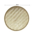 thumbnail image 6 of dianhelloya Bamboo Sieve Round Large Capacity Handcraft Multipurpose Handmade Tea Tray for Home, 6 of 8