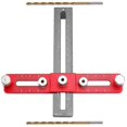 thumbnail image 3 of Handle Punching Positioner, Drawer Cabinet Door Handle Installation Aids Woodworking Hole Cutting Tool Red + Gray, 3 of 5