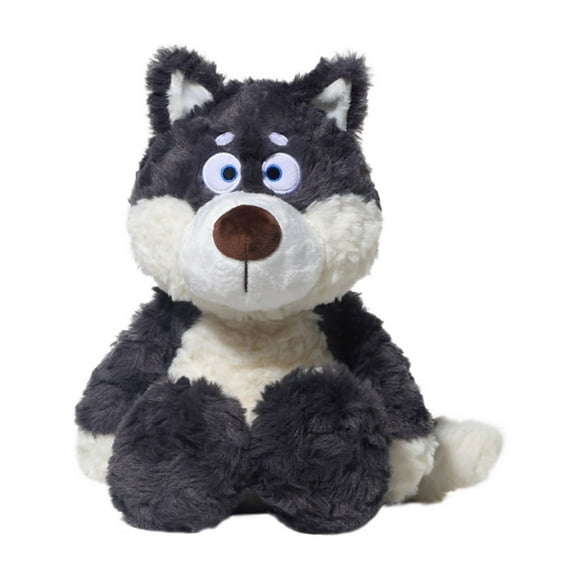 16 INCH Curious Gray Wolf Plushie Winnie The Wolf Plush Toy Forest Friends Little Wolf Doll Birthday Gift