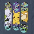 thumbnail image 2 of Men's Pokemon Mewtwo, Pikachu, and Psyduck Skateboard Decks  Graphic Tee Navy Blue Heather Small, 2 of 4