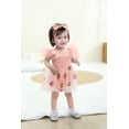 thumbnail image 2 of Body sin mangas con volantes y tul para niña, color rosa, 6-12 m, 2 of 6