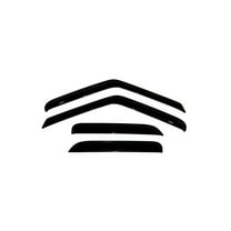 Auto VentShade (AVS) by RealTruck Outside Mount Ventvisor® Window Deflectors Front & Rear Set Compatible with 1995-2005 Chevy Blazer 4-Door, 1995-2005 GMC Jimmy S-15, 4-Door