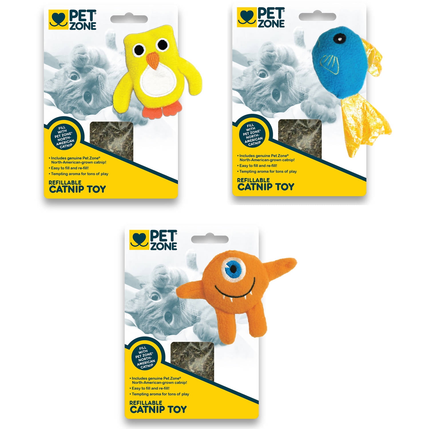 OurPets Catnip Refillable Cat Toy