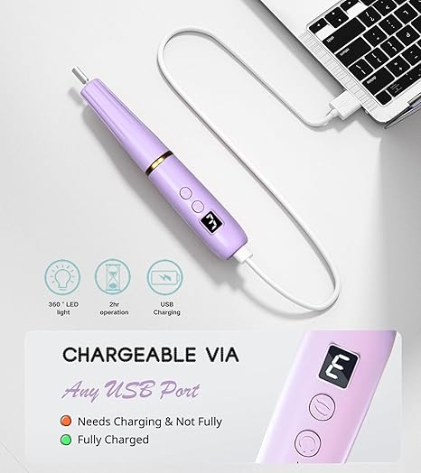 Electric Nail Drill Machine File Efile Set for Acrylic Gel Nails Portable Nail Drill Machine Kit Rechargeable Pedicure Tools for Hand Feet Manicure Pedicure Tools Polishing Set