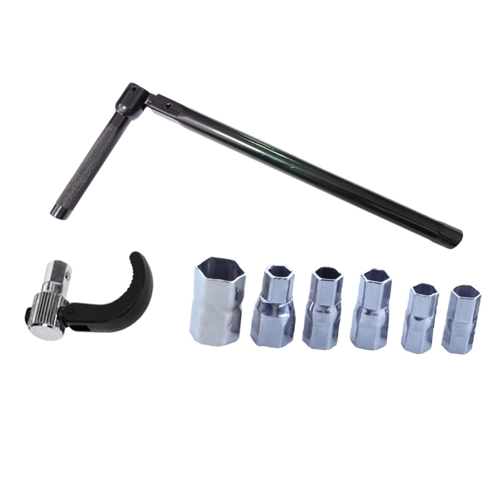 figatia 9-17mm Wrench Socket Plumber Back Nut Set Faucet Installation Tap Installation Tool Portable Socket Wrench Faucet Wrench Set