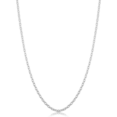 925 Sterling Silver 1mm Cable Chain Necklace, 16” to 30”, Women, Girls, Unisex